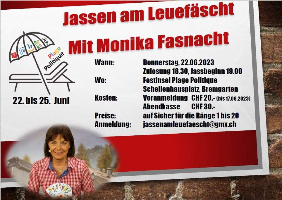 Plage Politique Jassen mit Monika Fasnacht